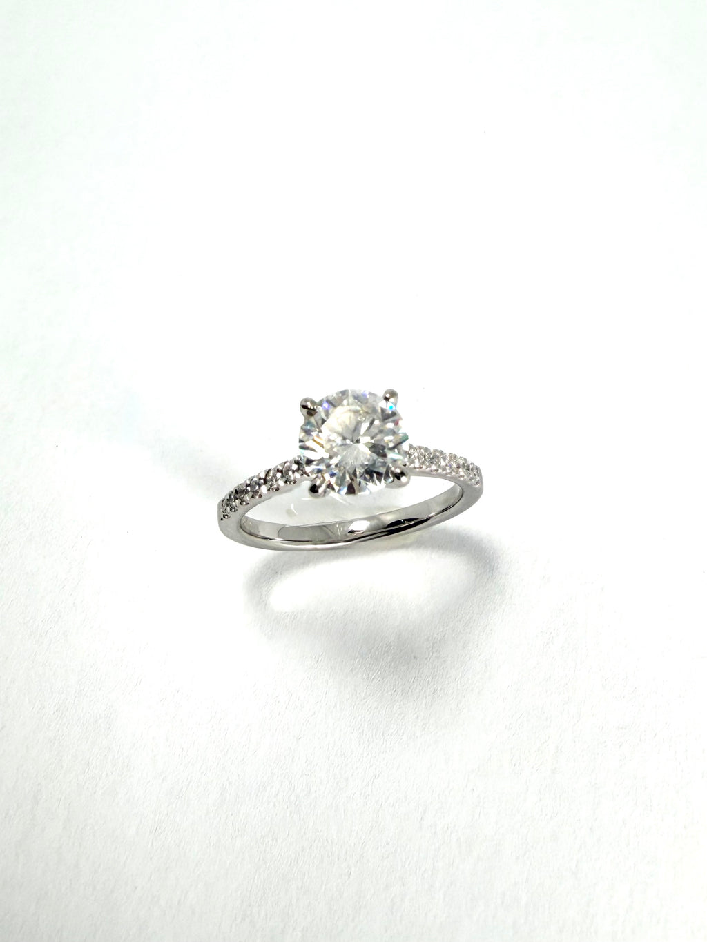 Platinum round brilliant cut 1.20ct lab diamond ring