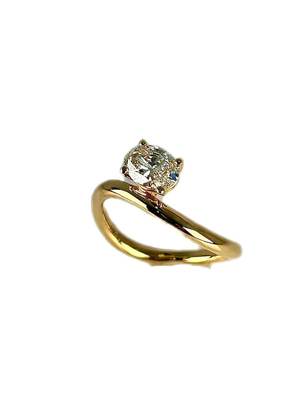 18ct gold 75pt oval lab diamond ring