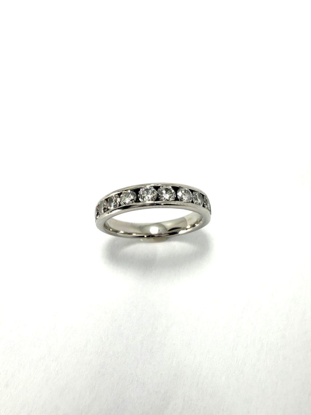 Platinum diamond channel eternity 0.70ct ring