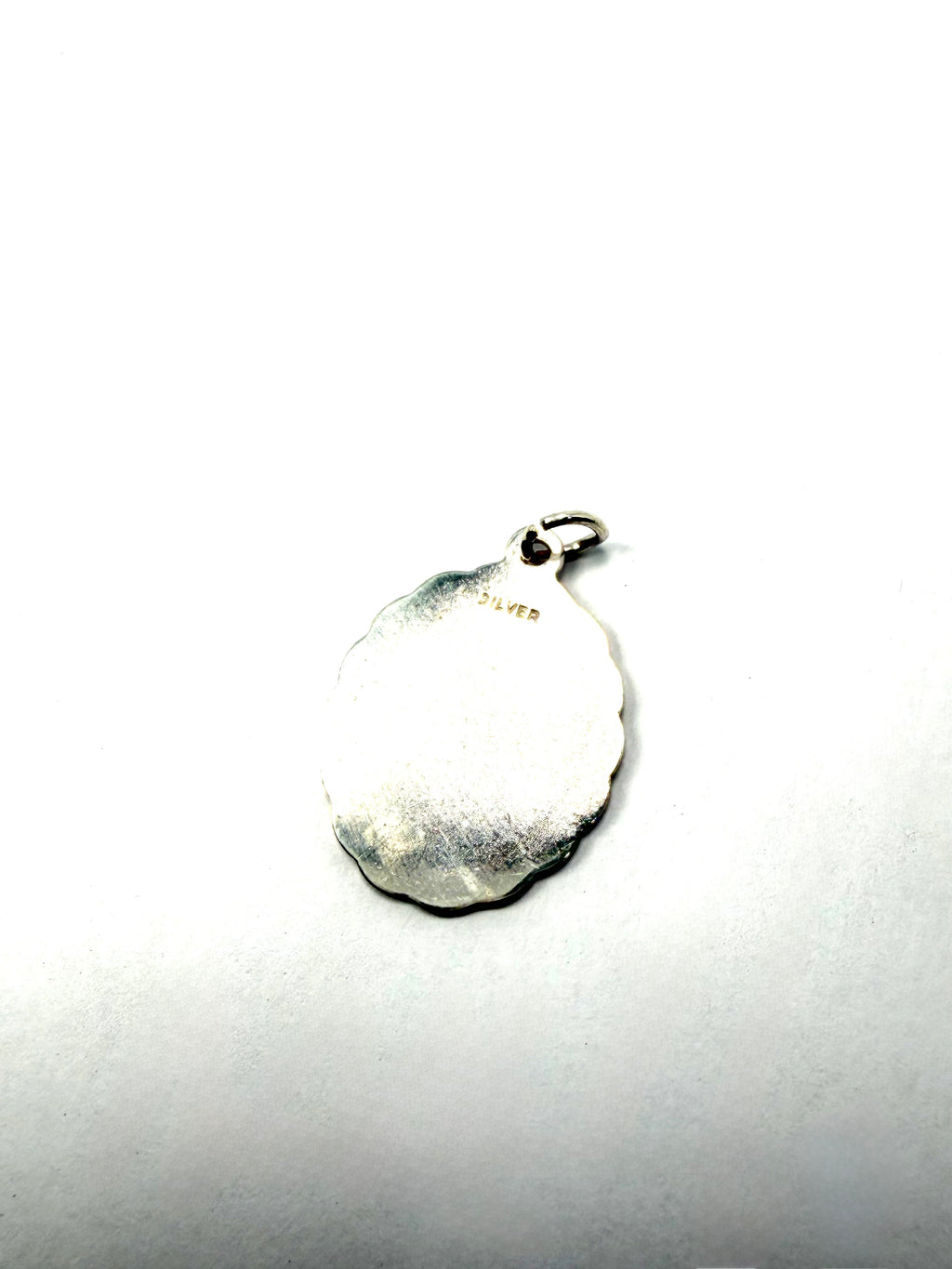 Silver st christopher pendant