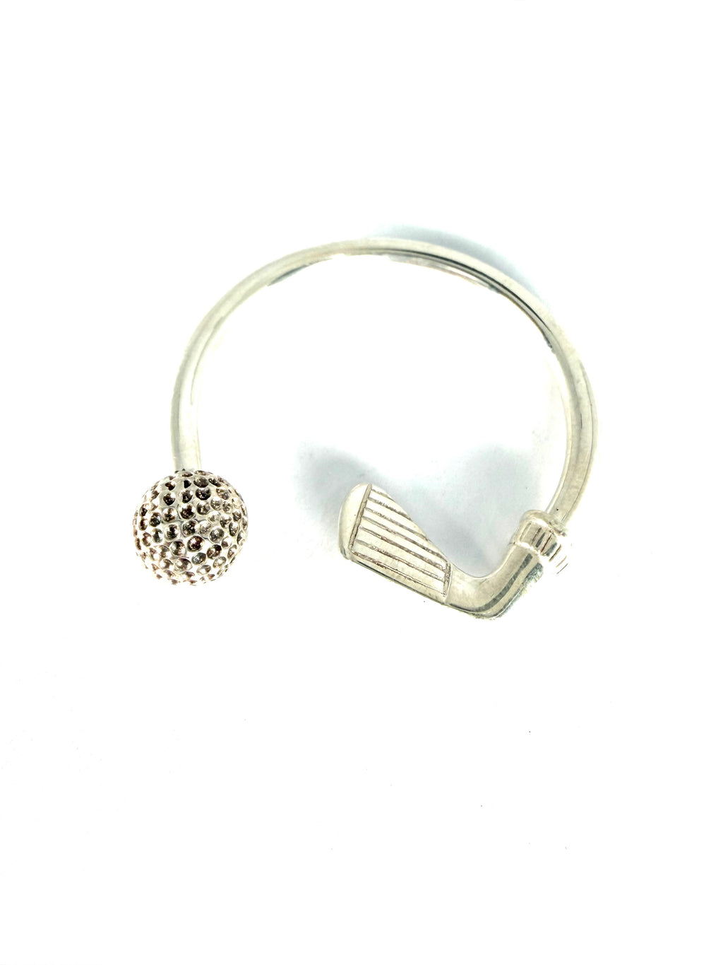 Tiffany & co silver golf club and ball keychain