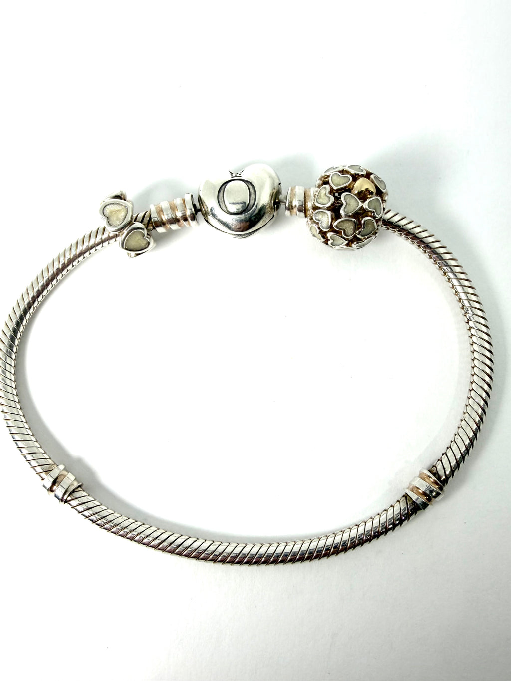 Silver pandora bracelet