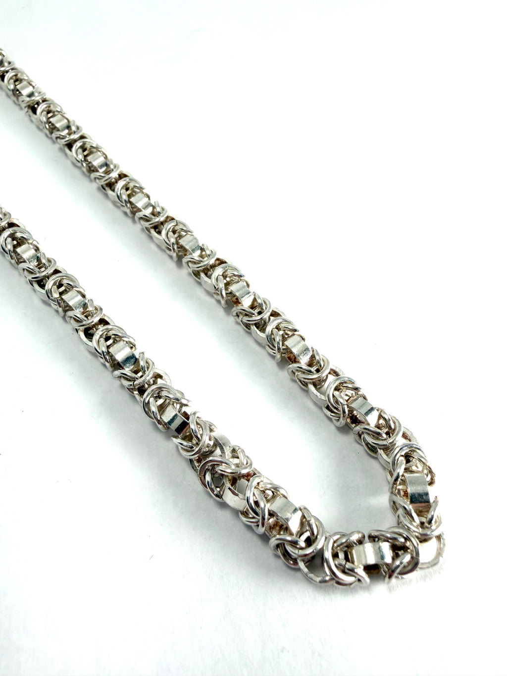 Silver byzantine style chain