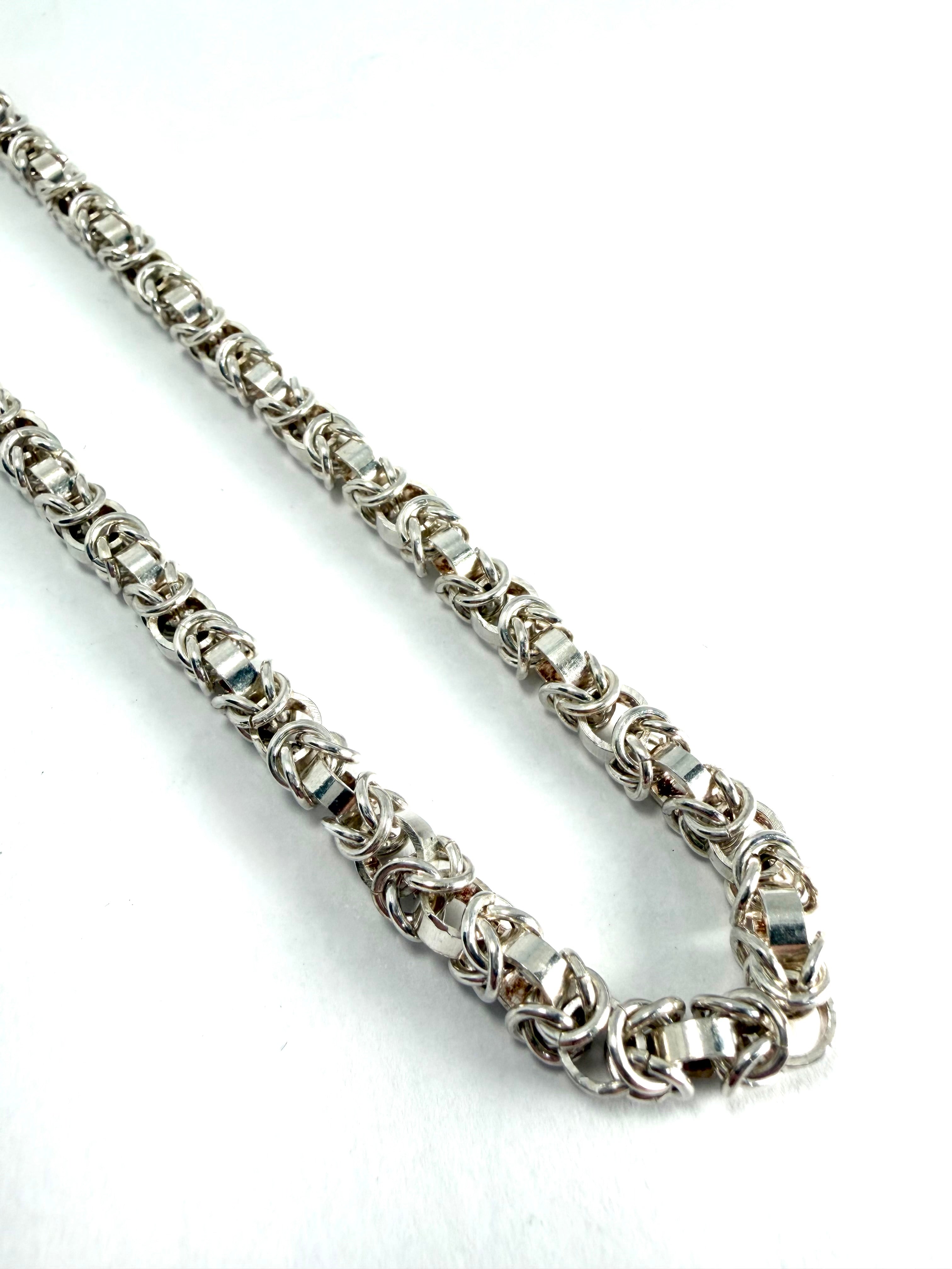 Silver byzantine style chain