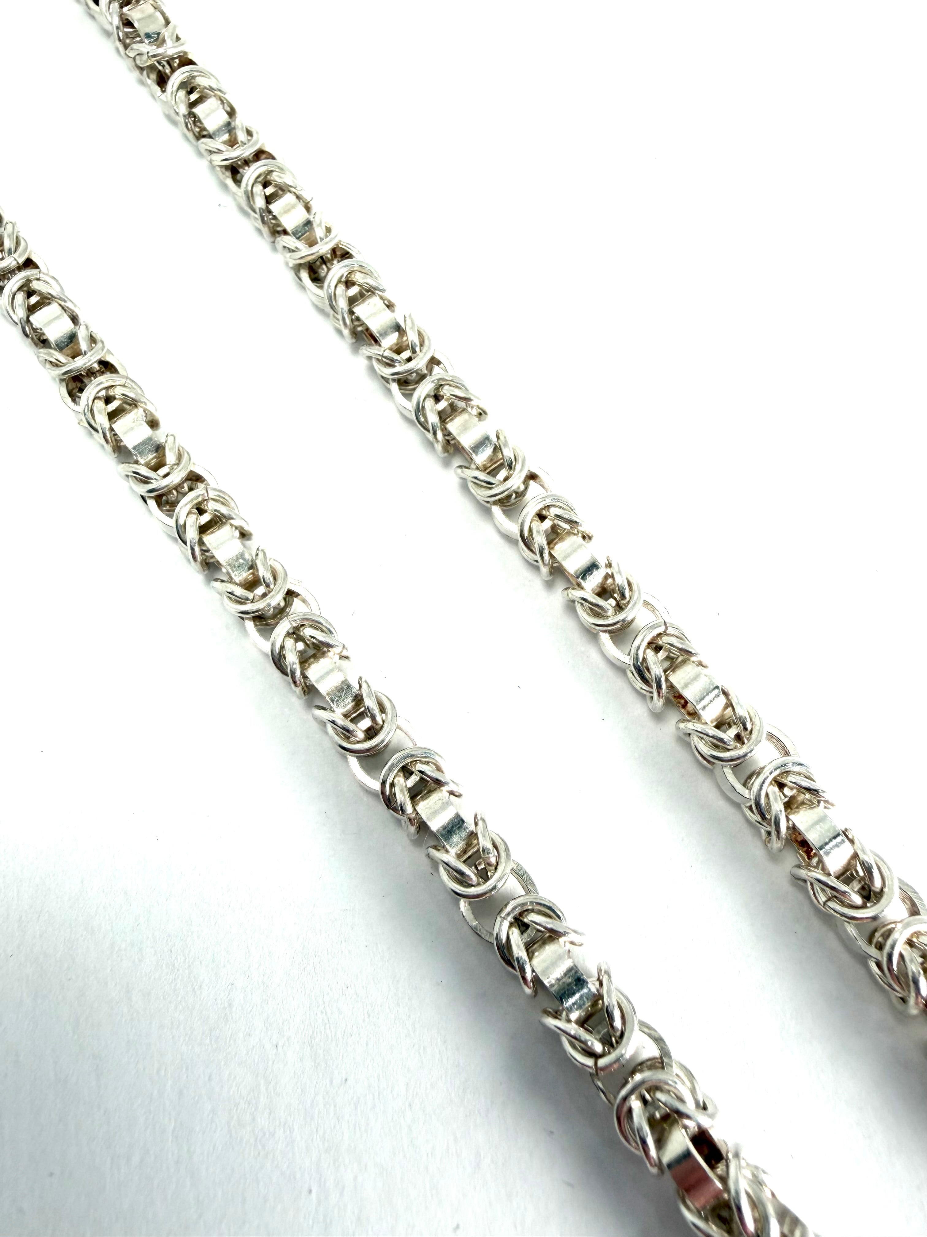 Silver byzantine style chain