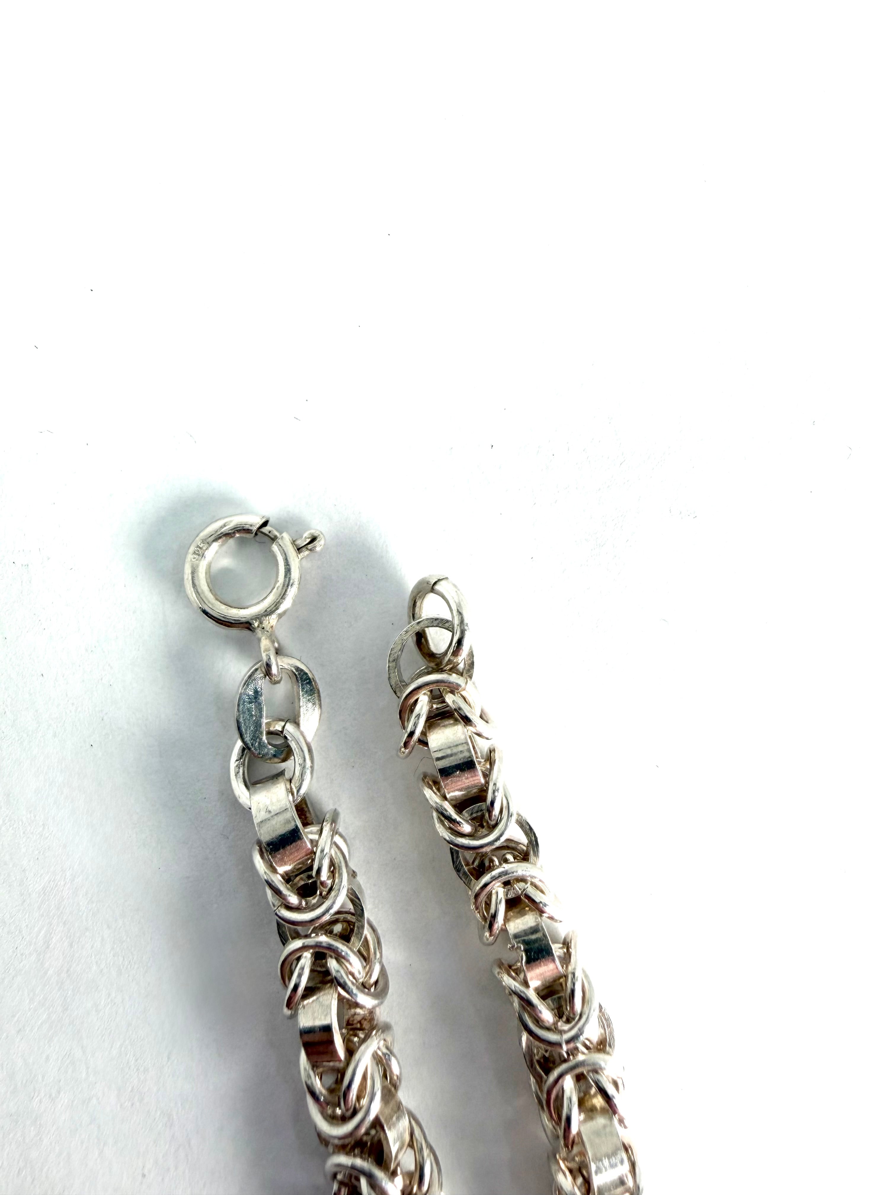 Silver byzantine style chain