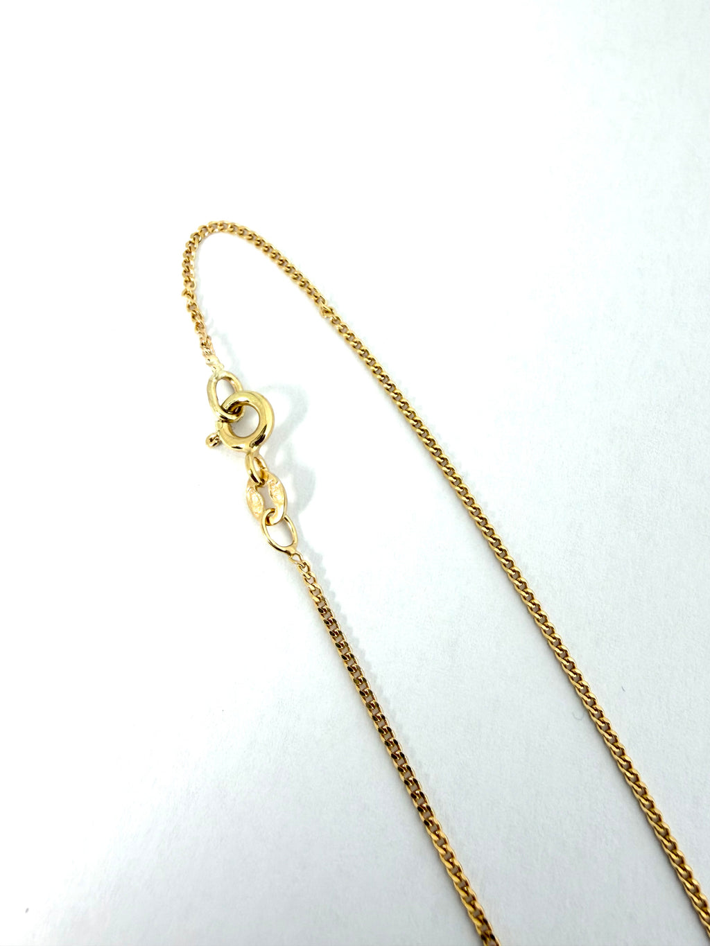 9ct yellow gold chain and cross
