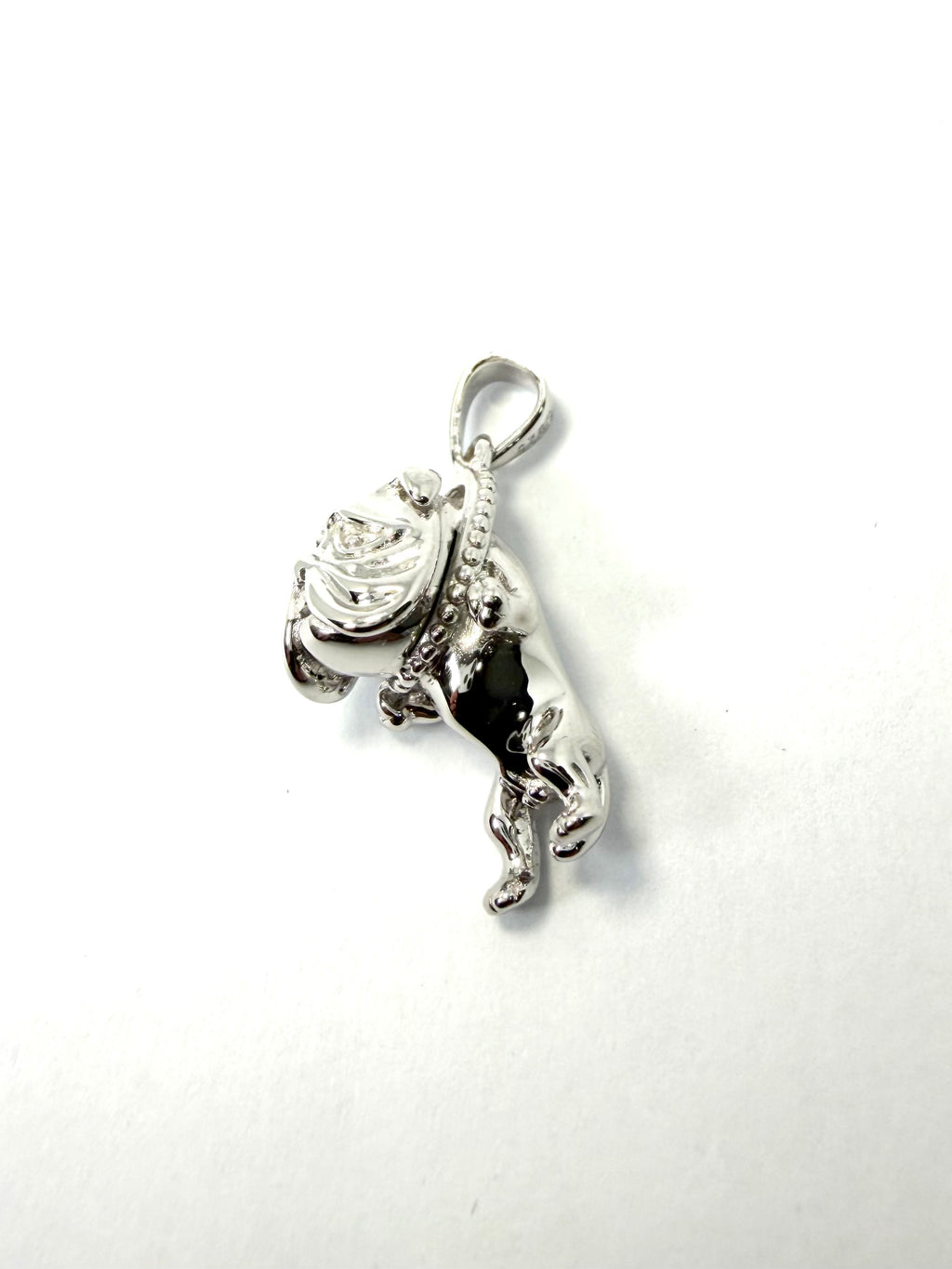 Silver dog pendant