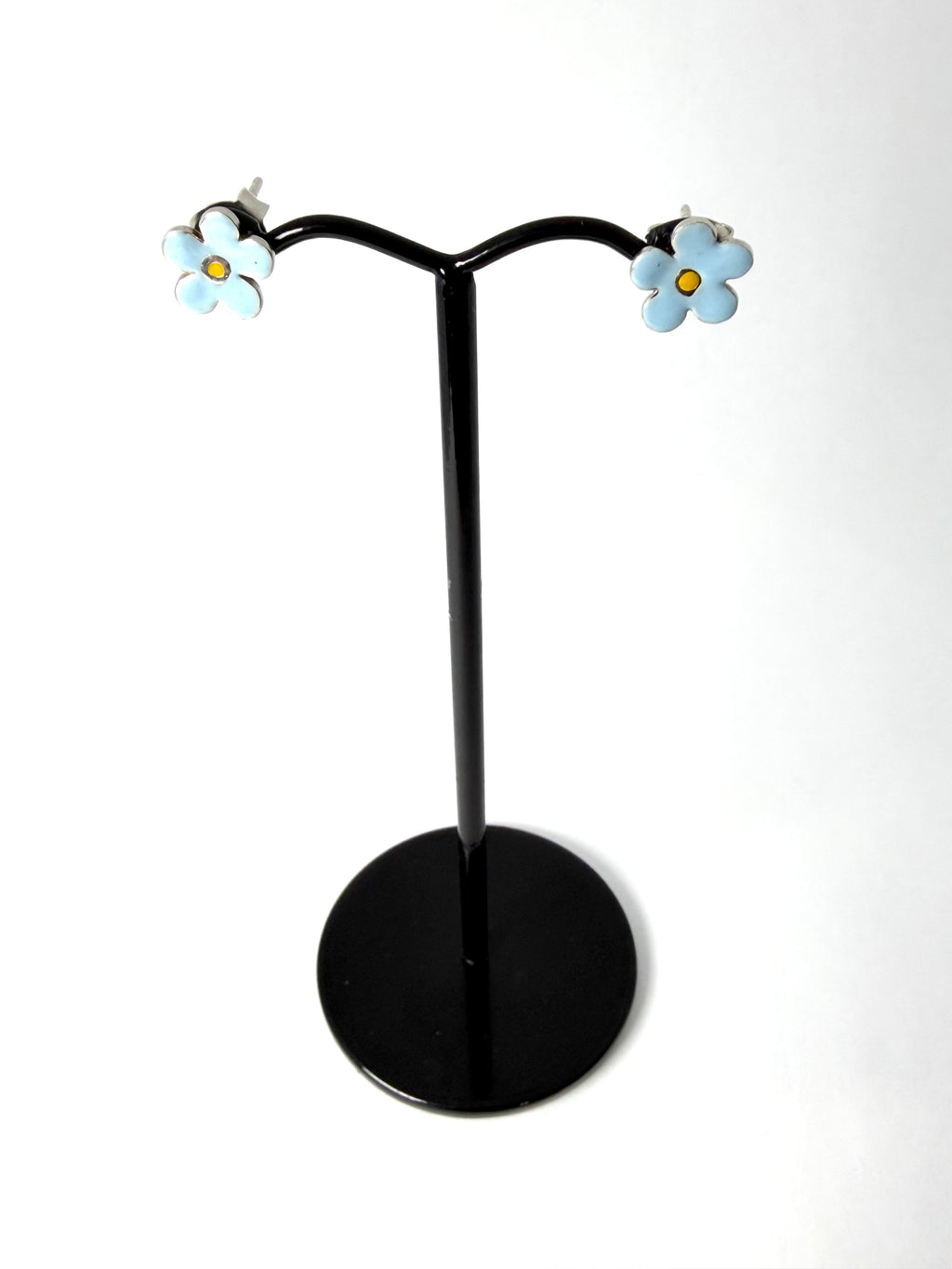 Silver forget me not studs