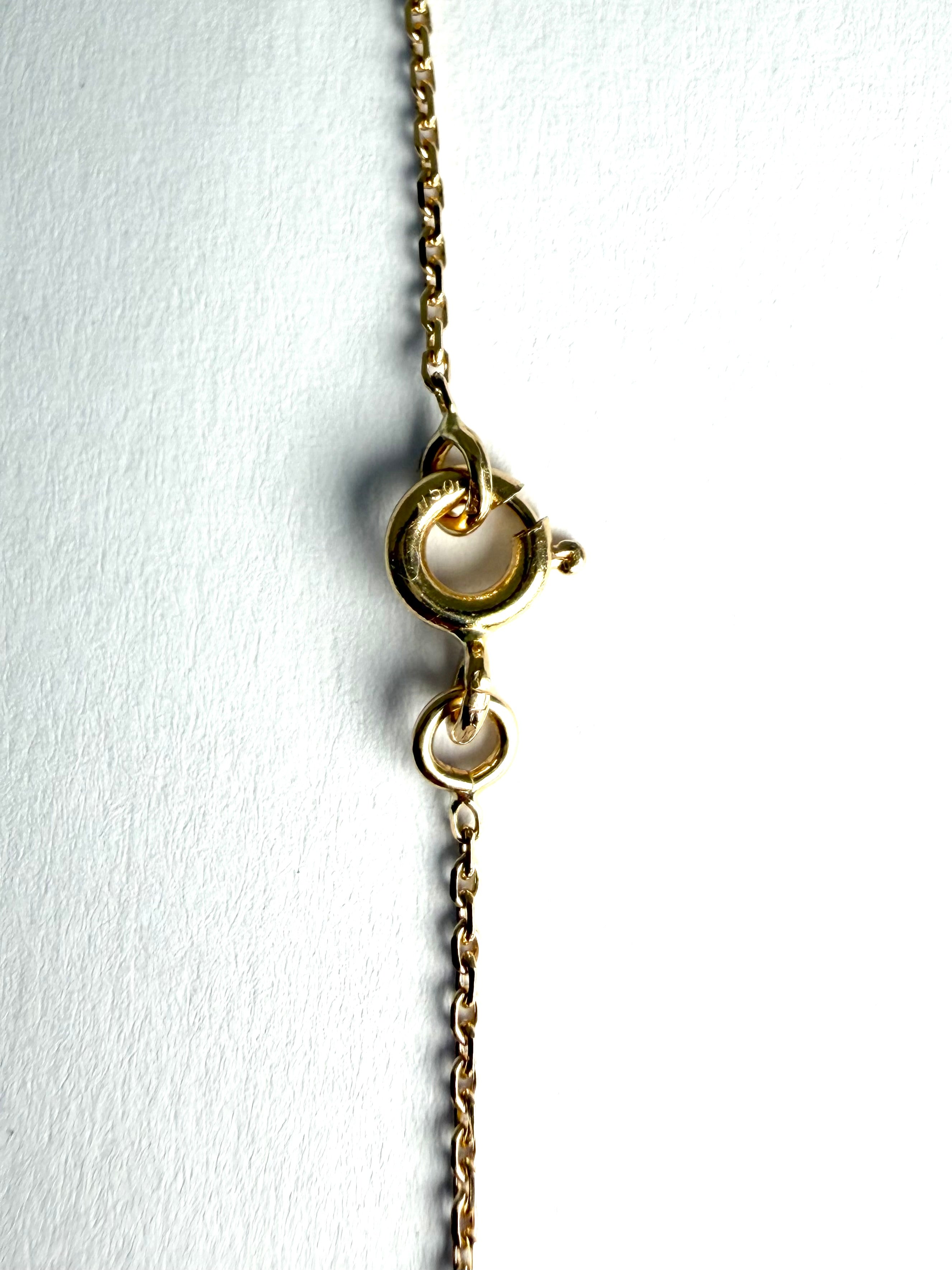 18ct yellow gold heart pendant necklace