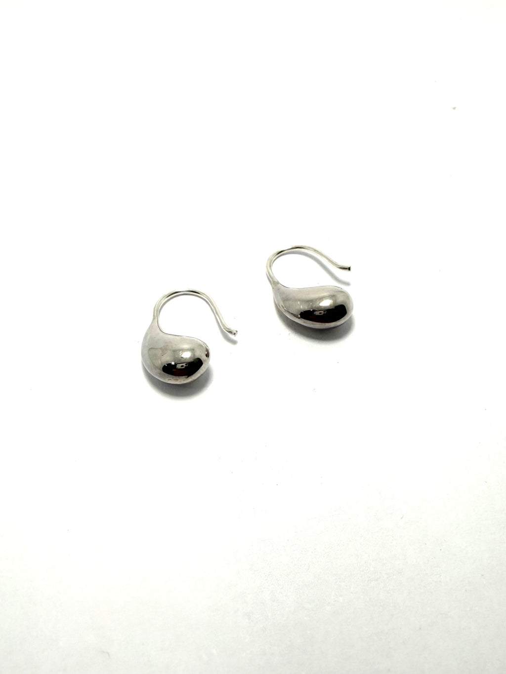 Silver designer hook wire earrings