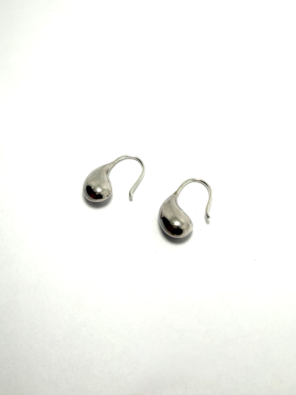 Silver designer hook wire earrings