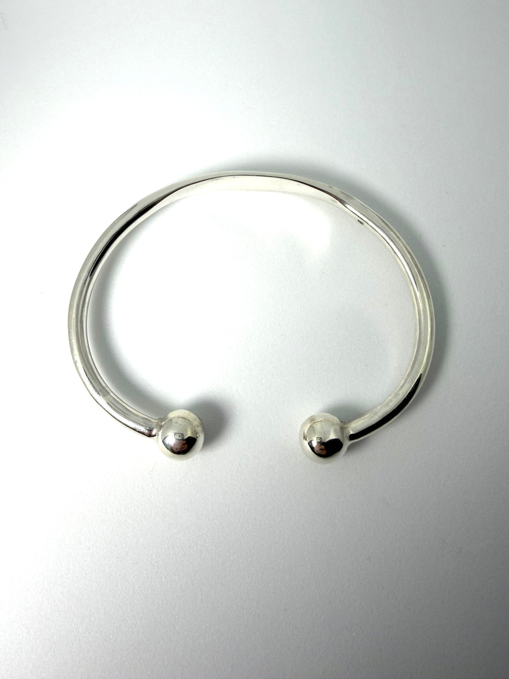 Silver id torq bangle