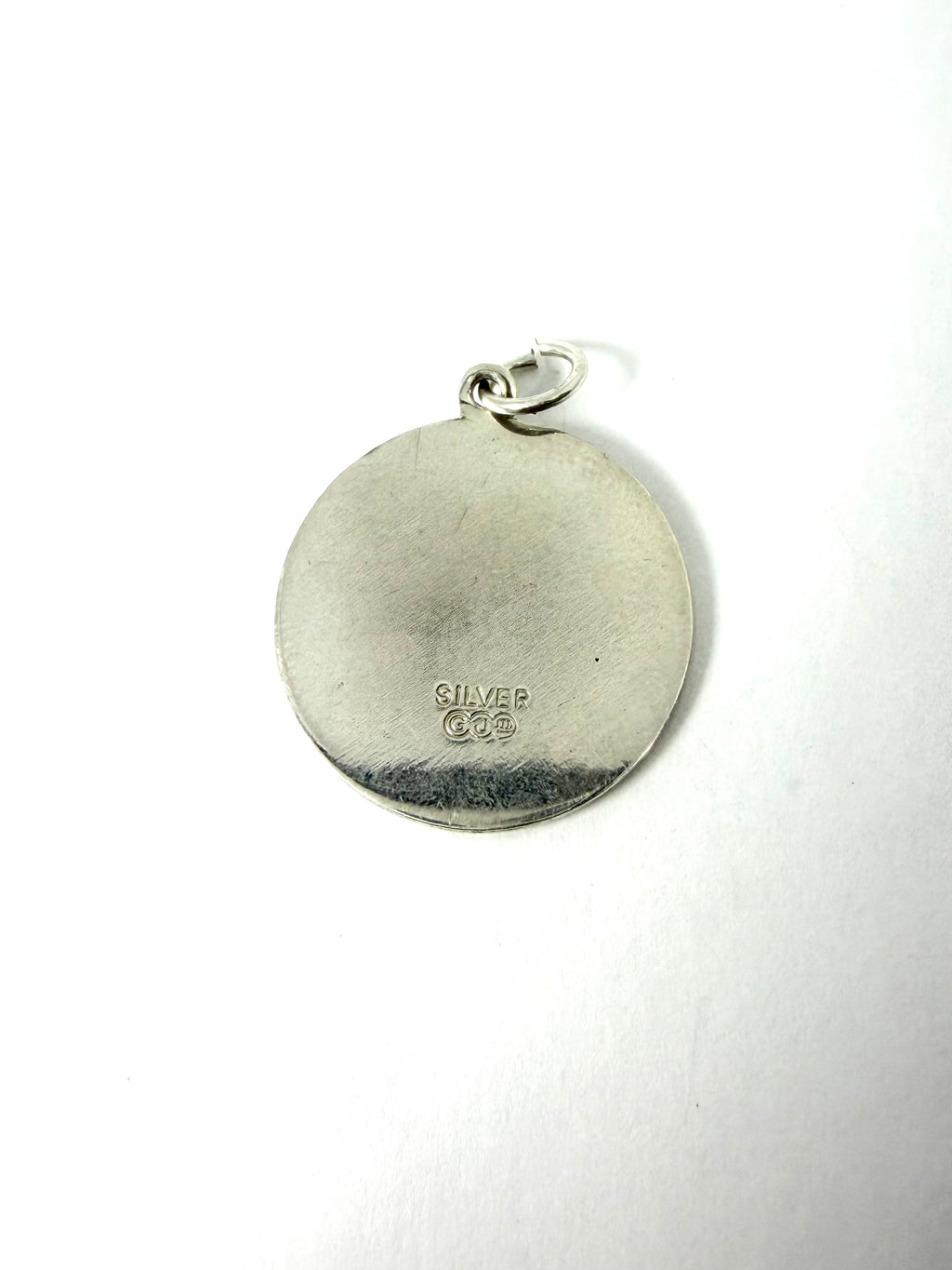 Silver st christopher pendant