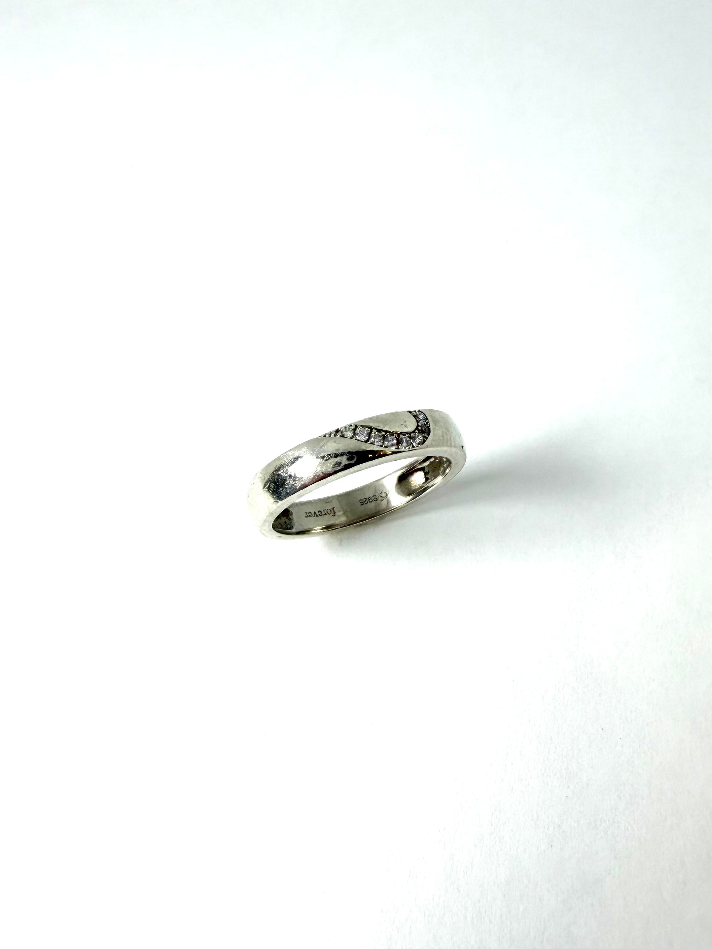 Silver designer ring