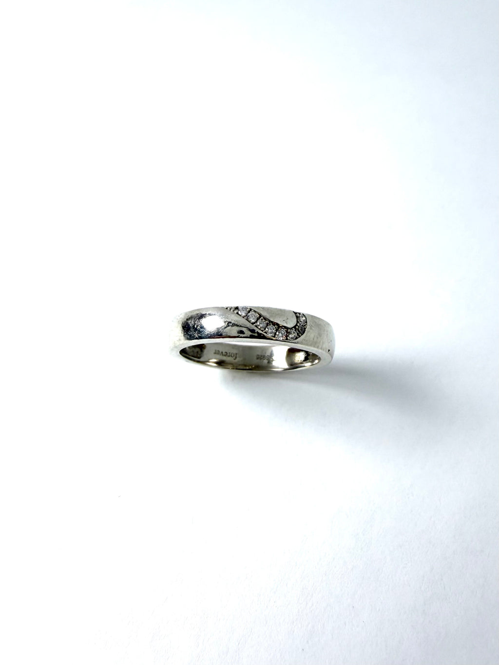 Silver designer ring