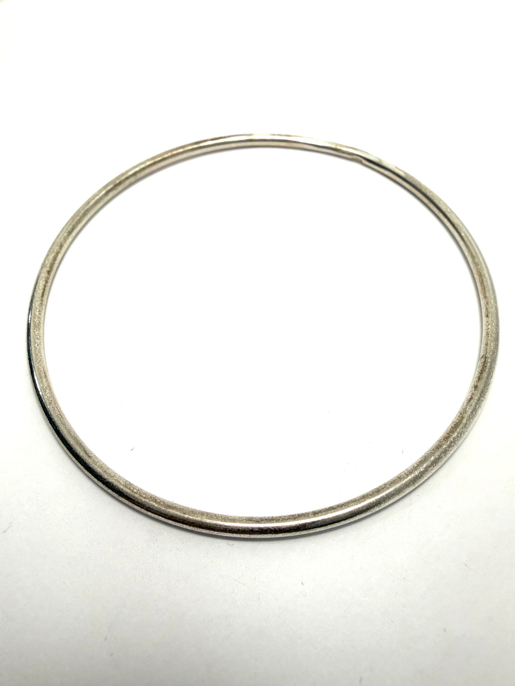 Silver slave bangle