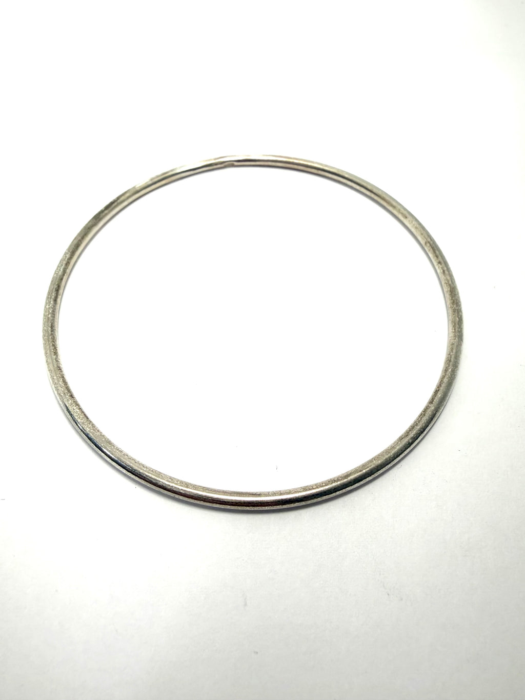 Silver slave bangle