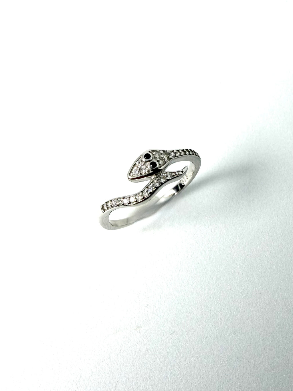 Silver snake ring