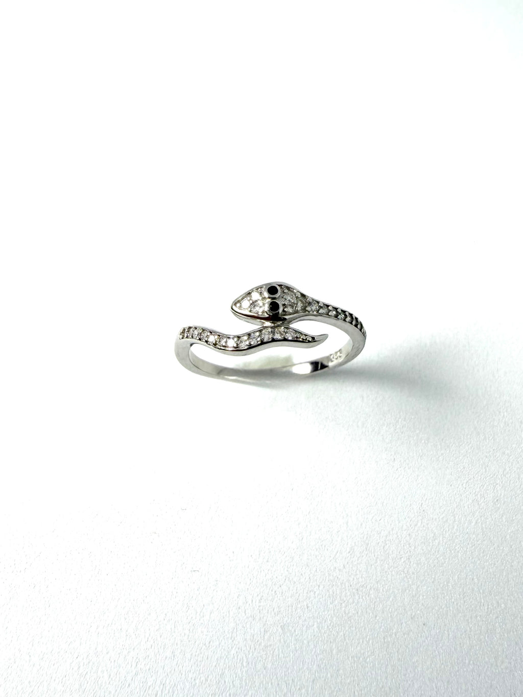 Silver snake ring