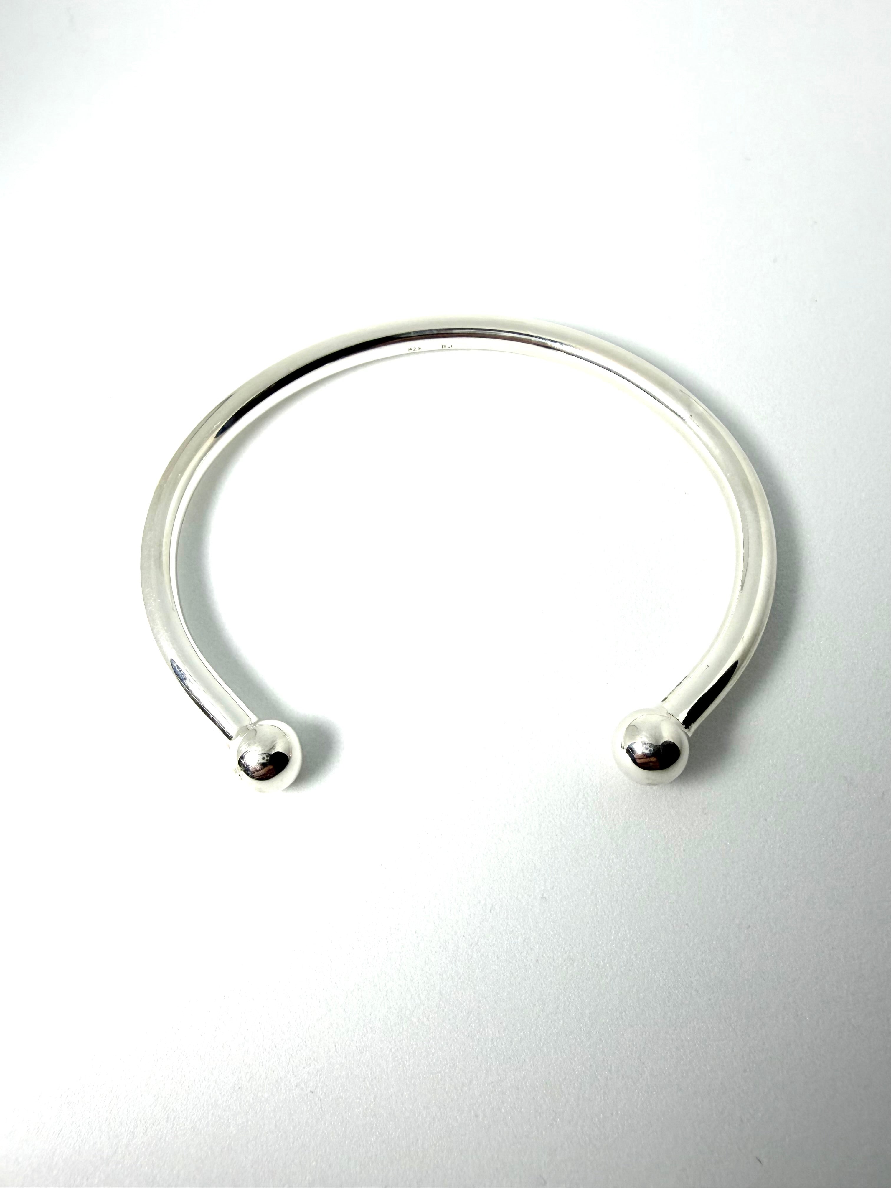 Silver torq bangle