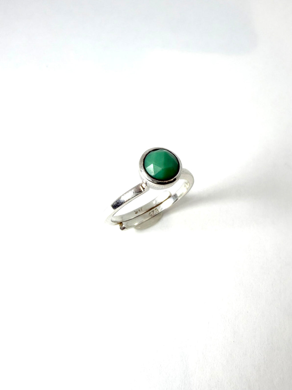Silver turquoise stone ring