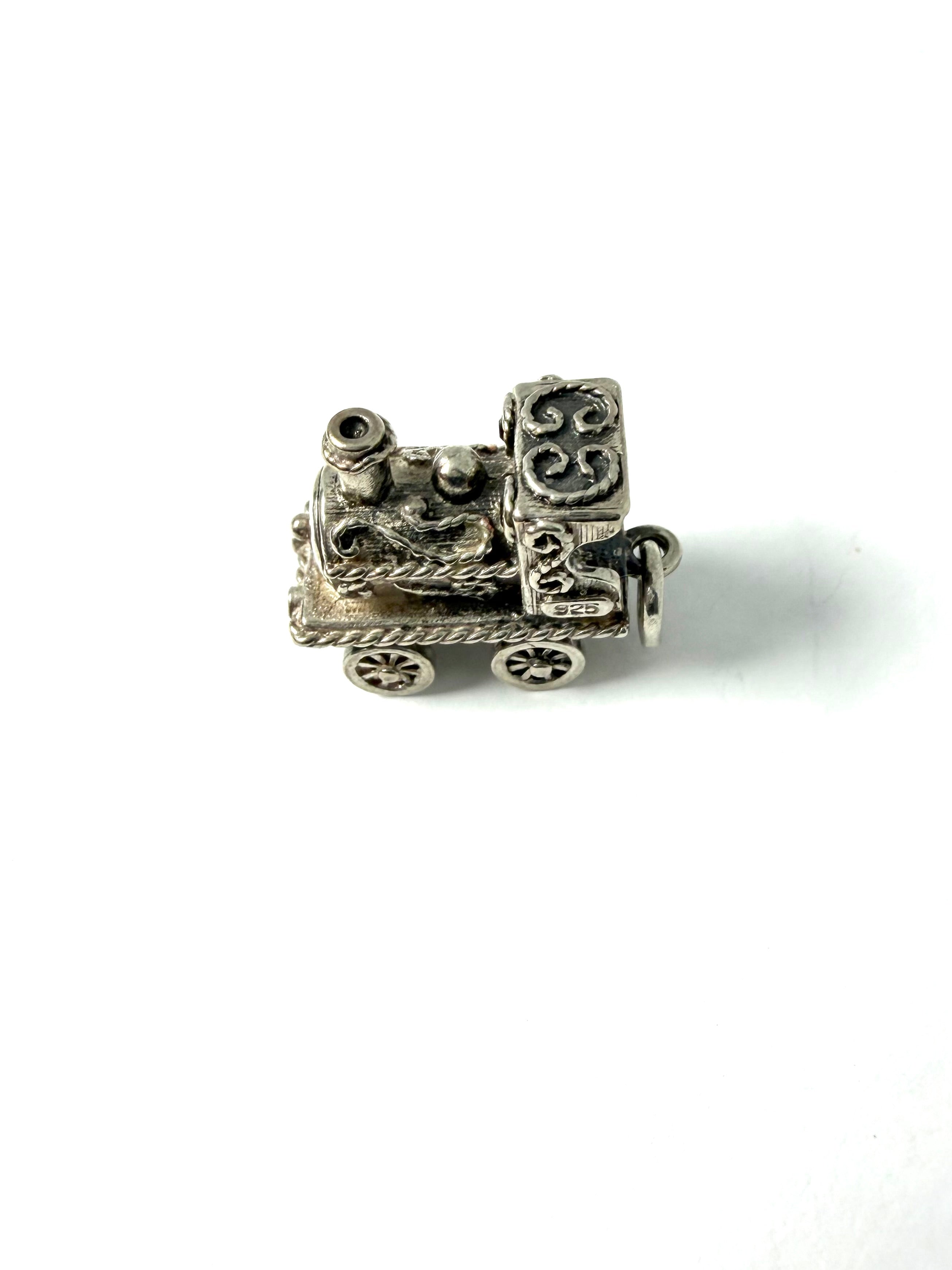 Silver vintage train