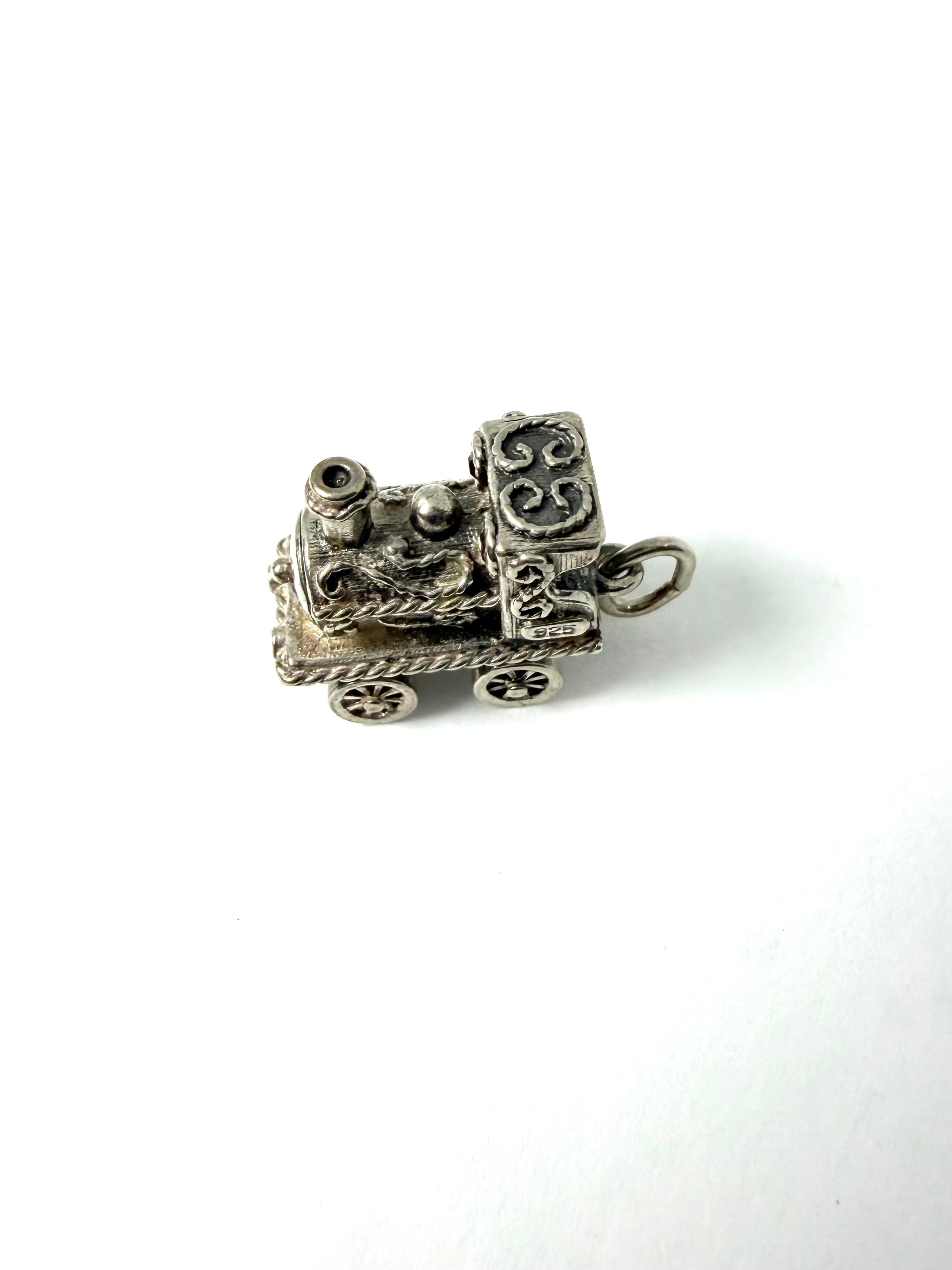 Silver vintage train