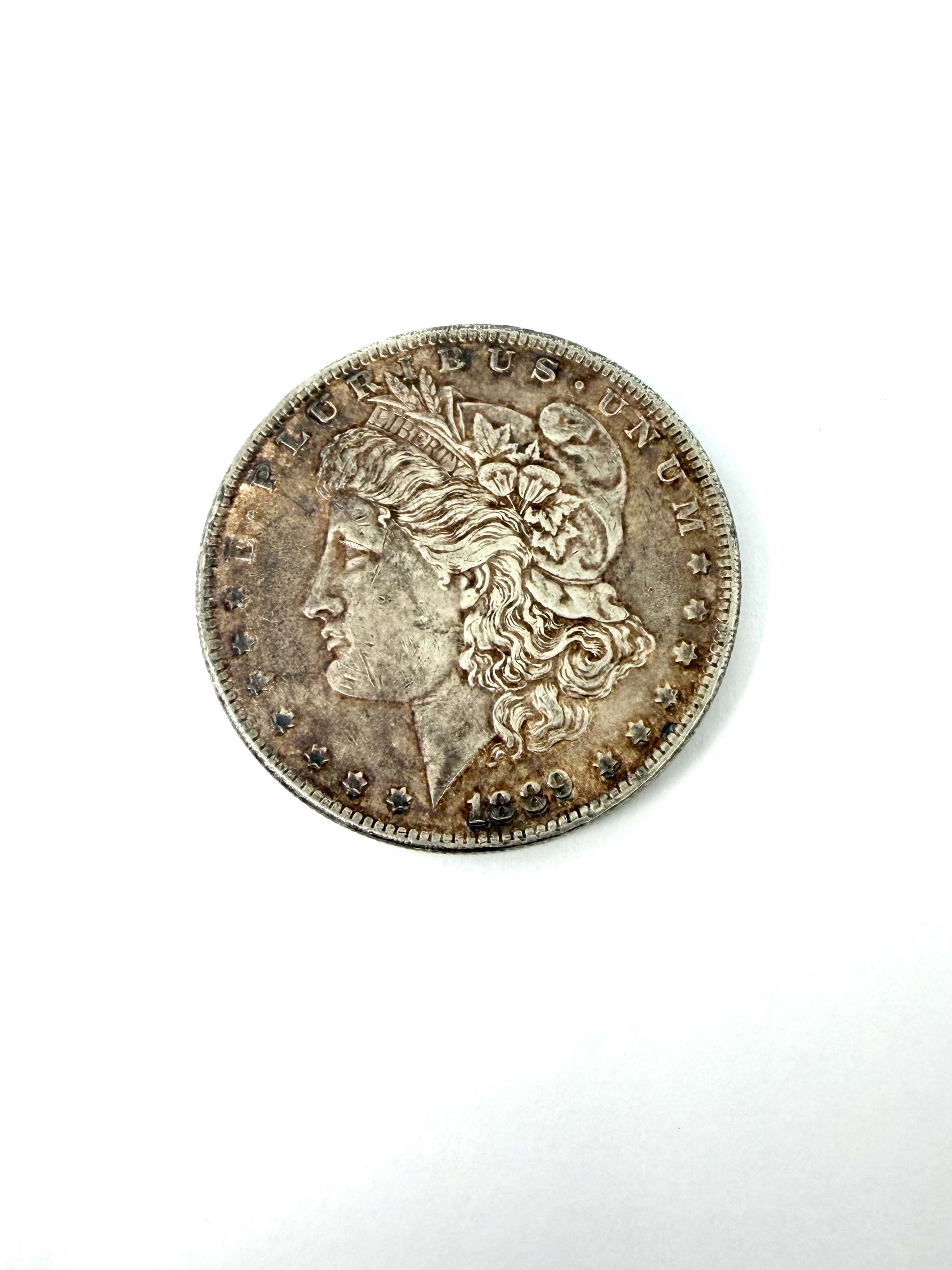 1889 silver united states dollar coin